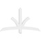 Ekena Millwork Davenport Architectural Grade PVC Gable Bracket, 60"W x 35"H x 2"D x 4"F, 14/12 Pitch GBP060X35X0204DAV00 - alternate 2